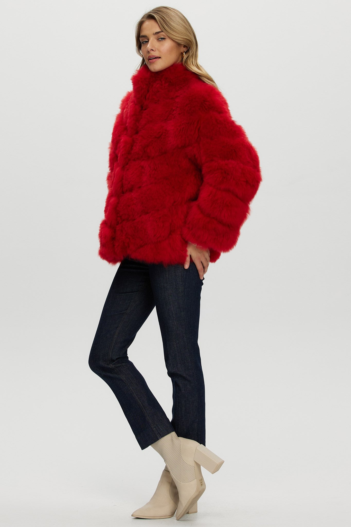 Select Cashmere Goat Diagonal Jacket