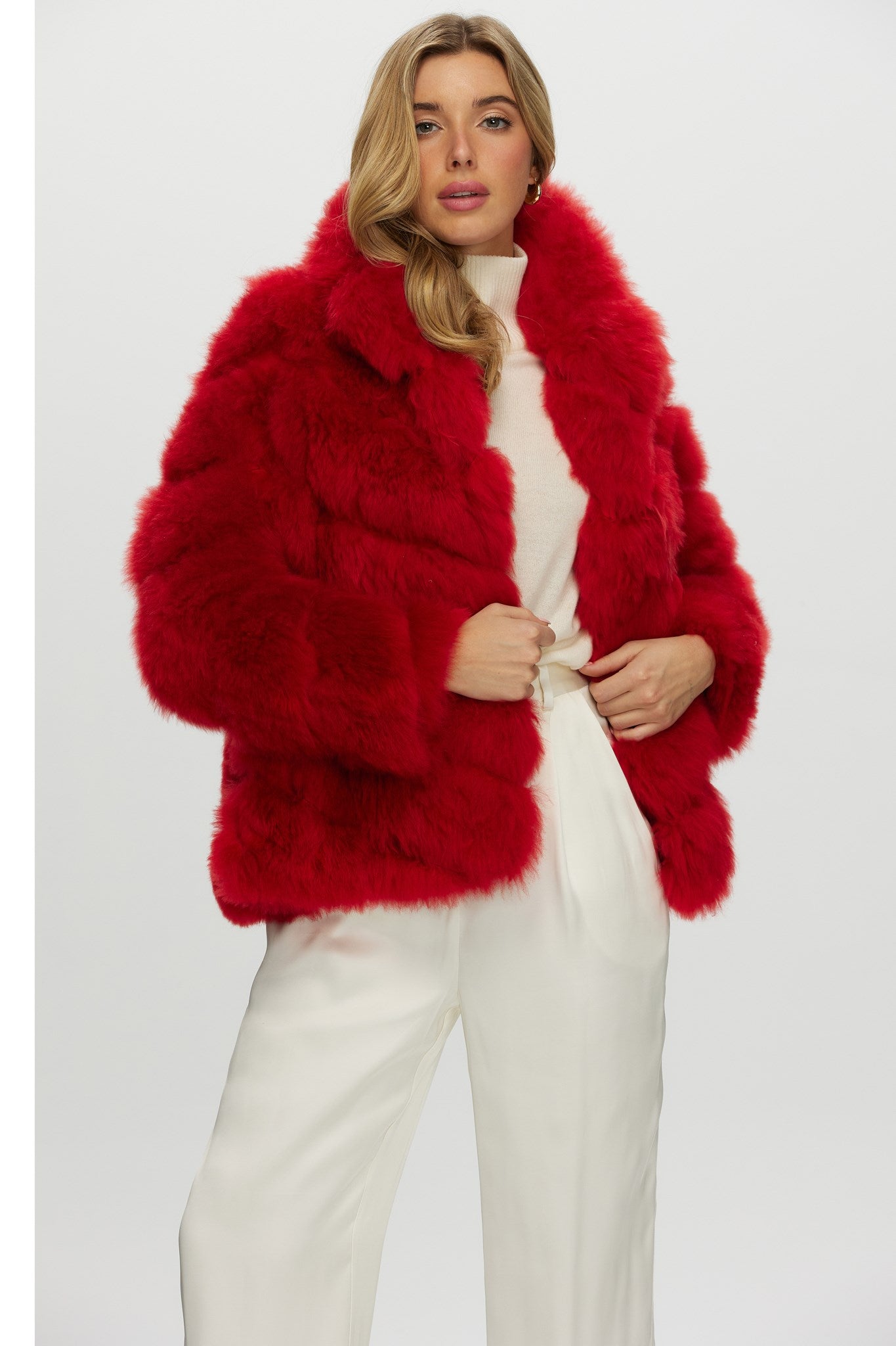 Select Cashmere Goat Diagonal Jacket