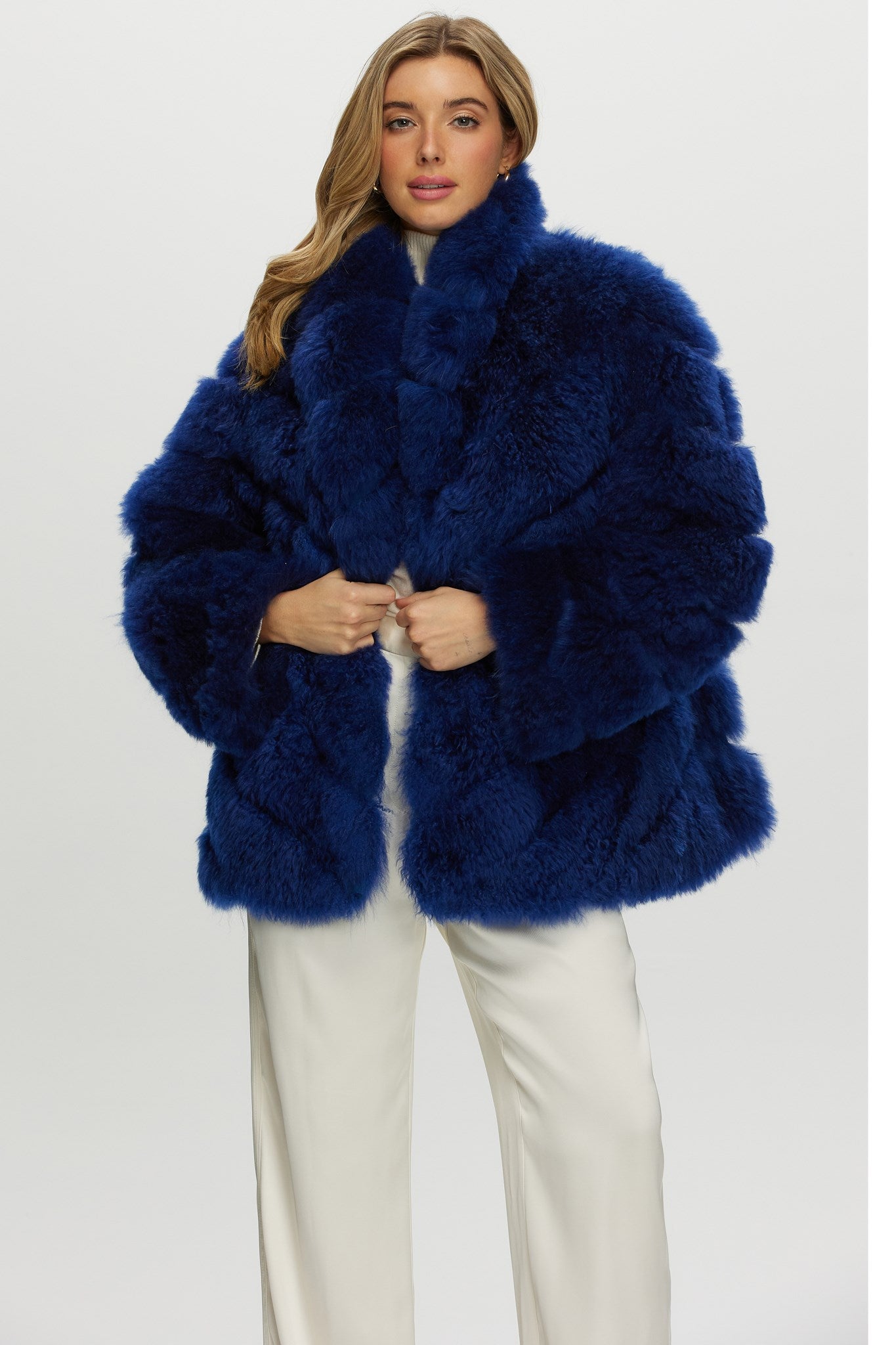 Select Cashmere Goat Diagonal Jacket