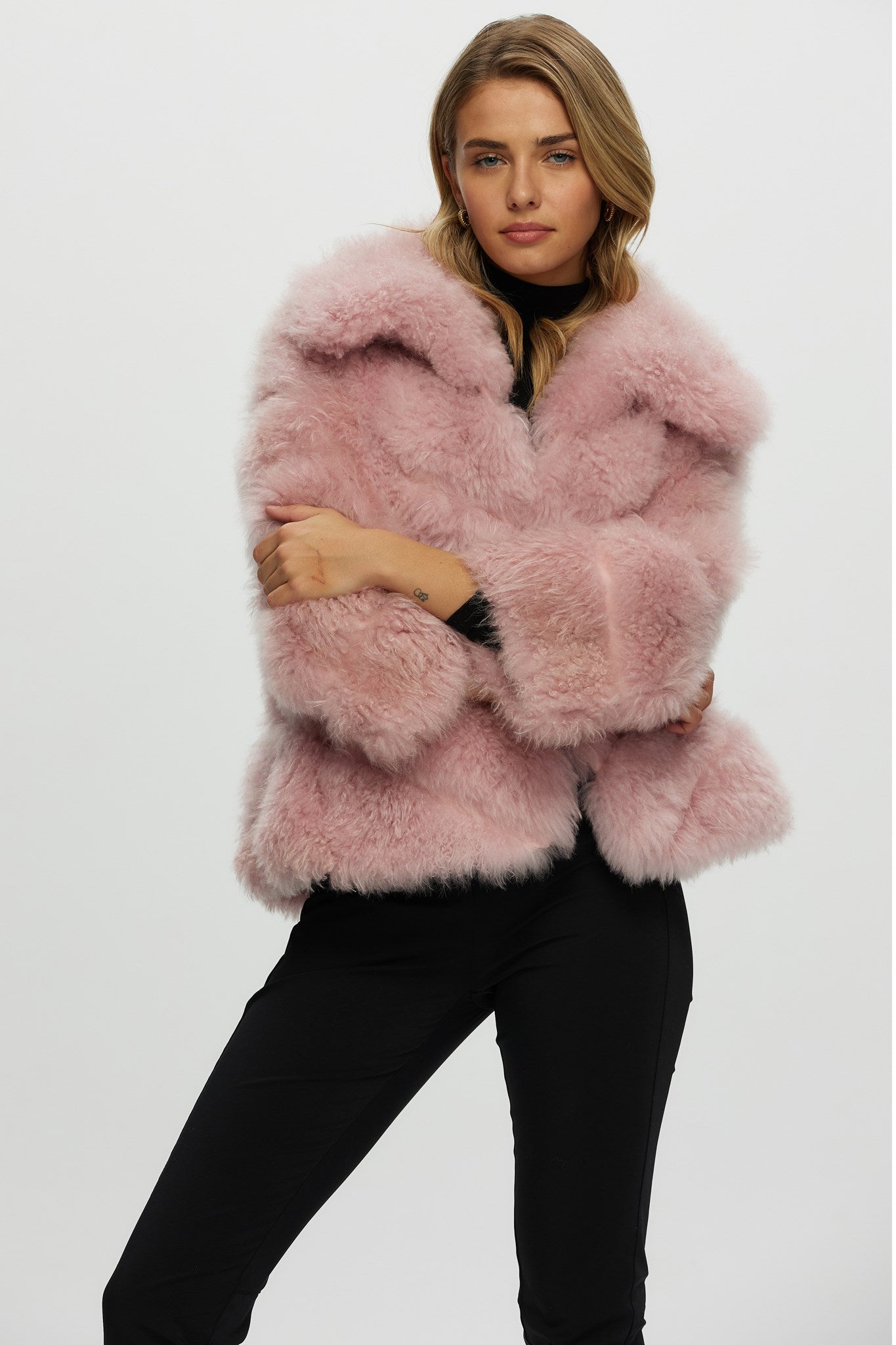 Select Cashmere Goat Diagonal Jacket