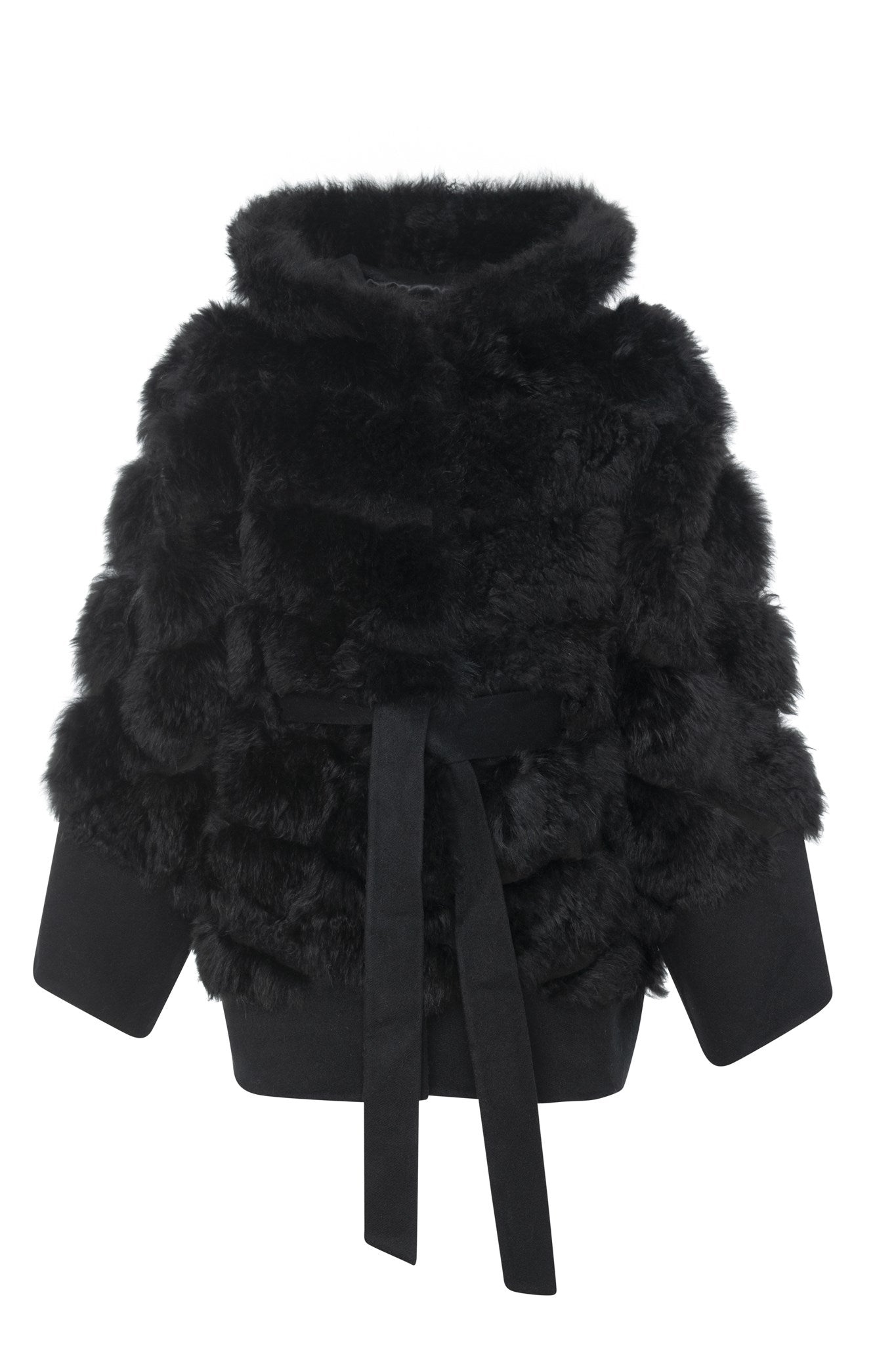 Diagonal Parka Crafted From Select Cashmere Goat with Loro Piana Cashmere Trim