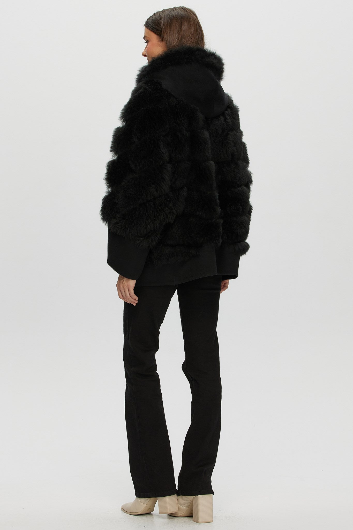 Diagonal Parka Crafted From Select Cashmere Goat with Loro Piana Cashmere Trim