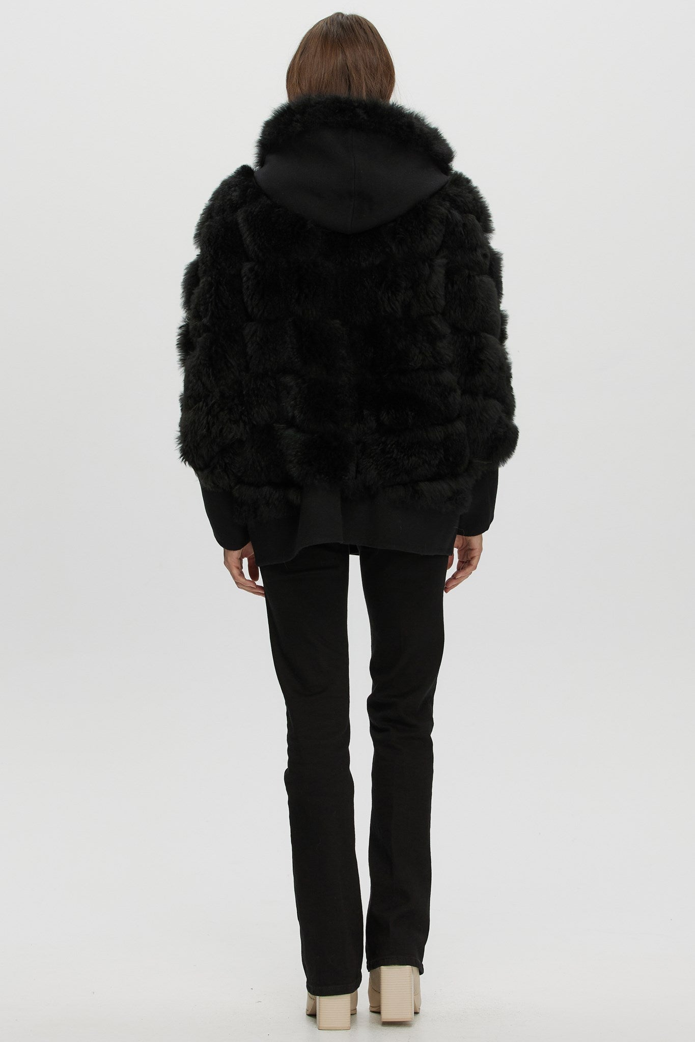 Diagonal Parka Crafted From Select Cashmere Goat with Loro Piana Cashmere Trim