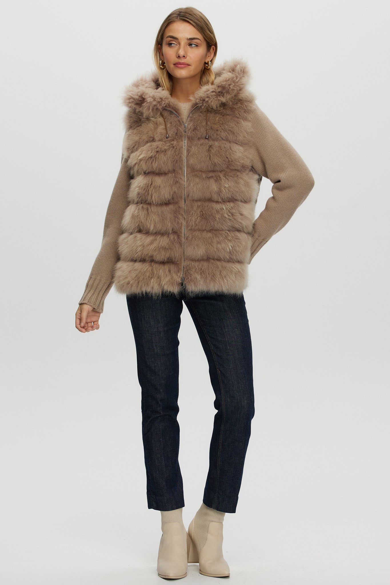 Parka Crafted From Select Cashmere Goat with Loro Piana Cashmere Sleeves and Back