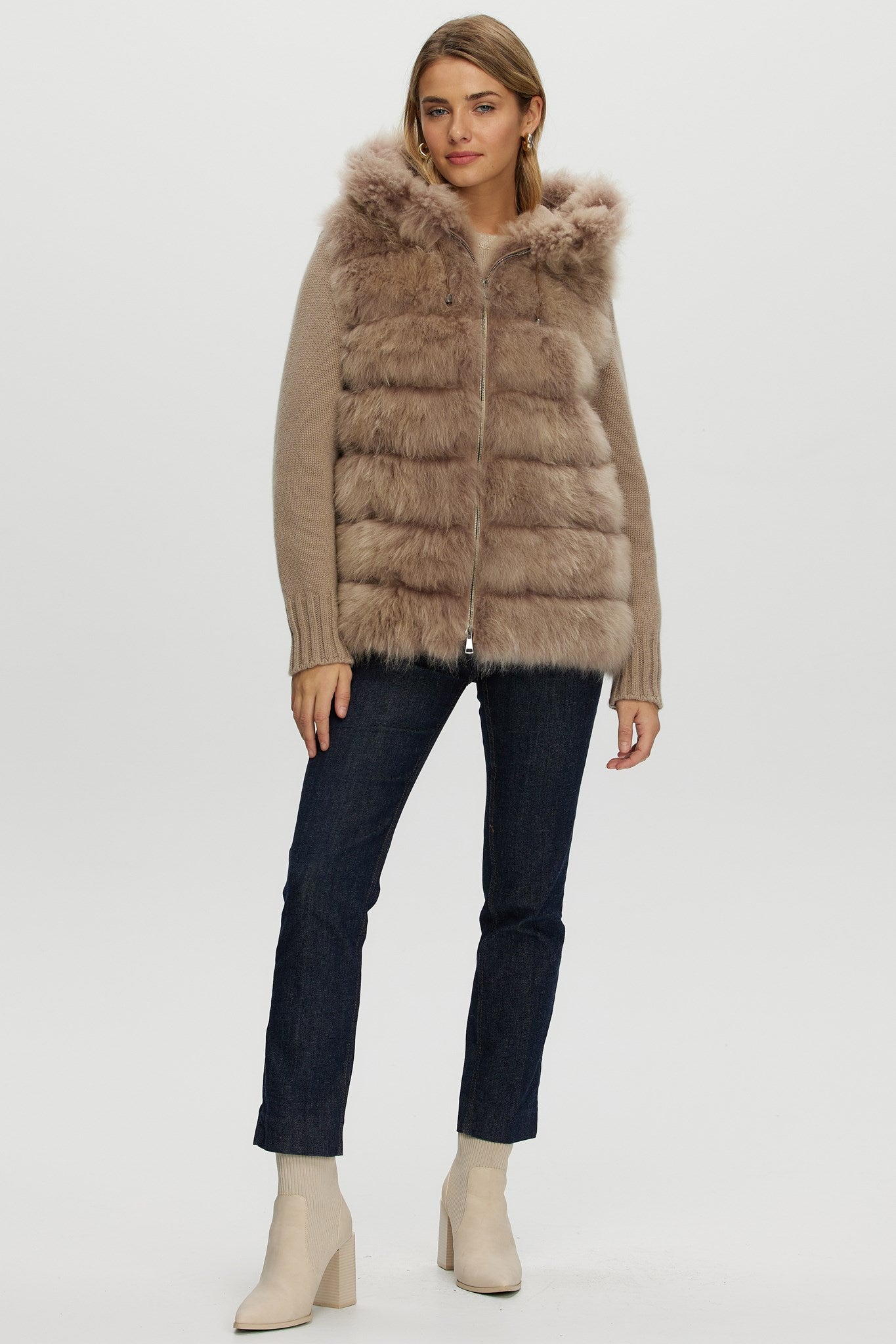 Parka Crafted From Select Cashmere Goat with Loro Piana Cashmere Sleeves and Back