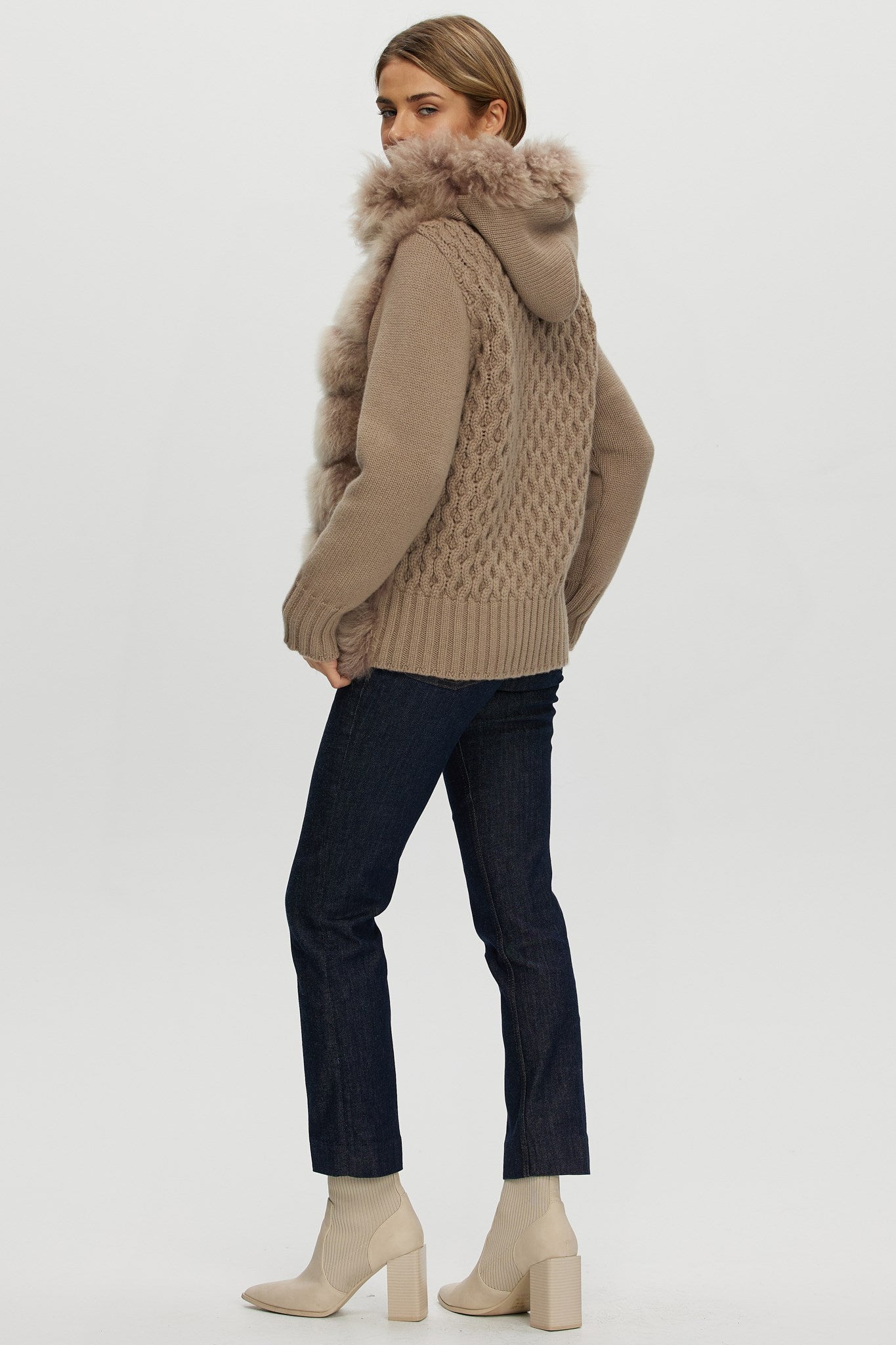 Parka Crafted From Select Cashmere Goat with Loro Piana Cashmere Sleeves and Back