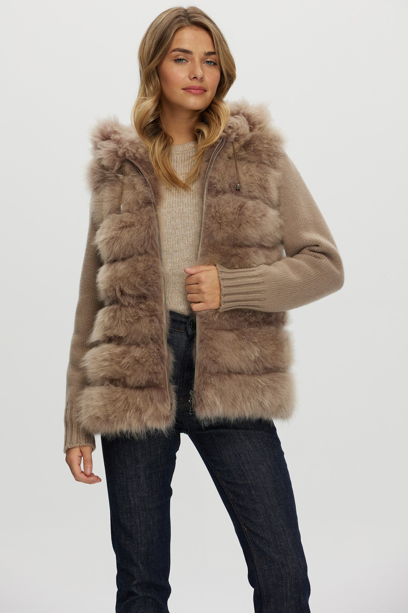 Parka Crafted From Select Cashmere Goat with Loro Piana Cashmere Sleeves and Back