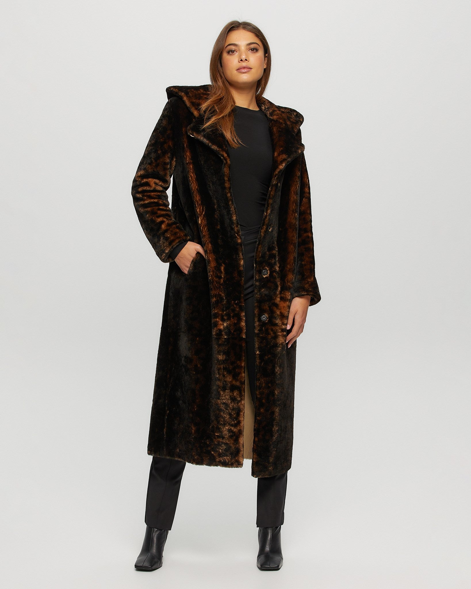 Over Sized LAMB Coat◇ブラウン（AP STUDIO Over Sized LAMB