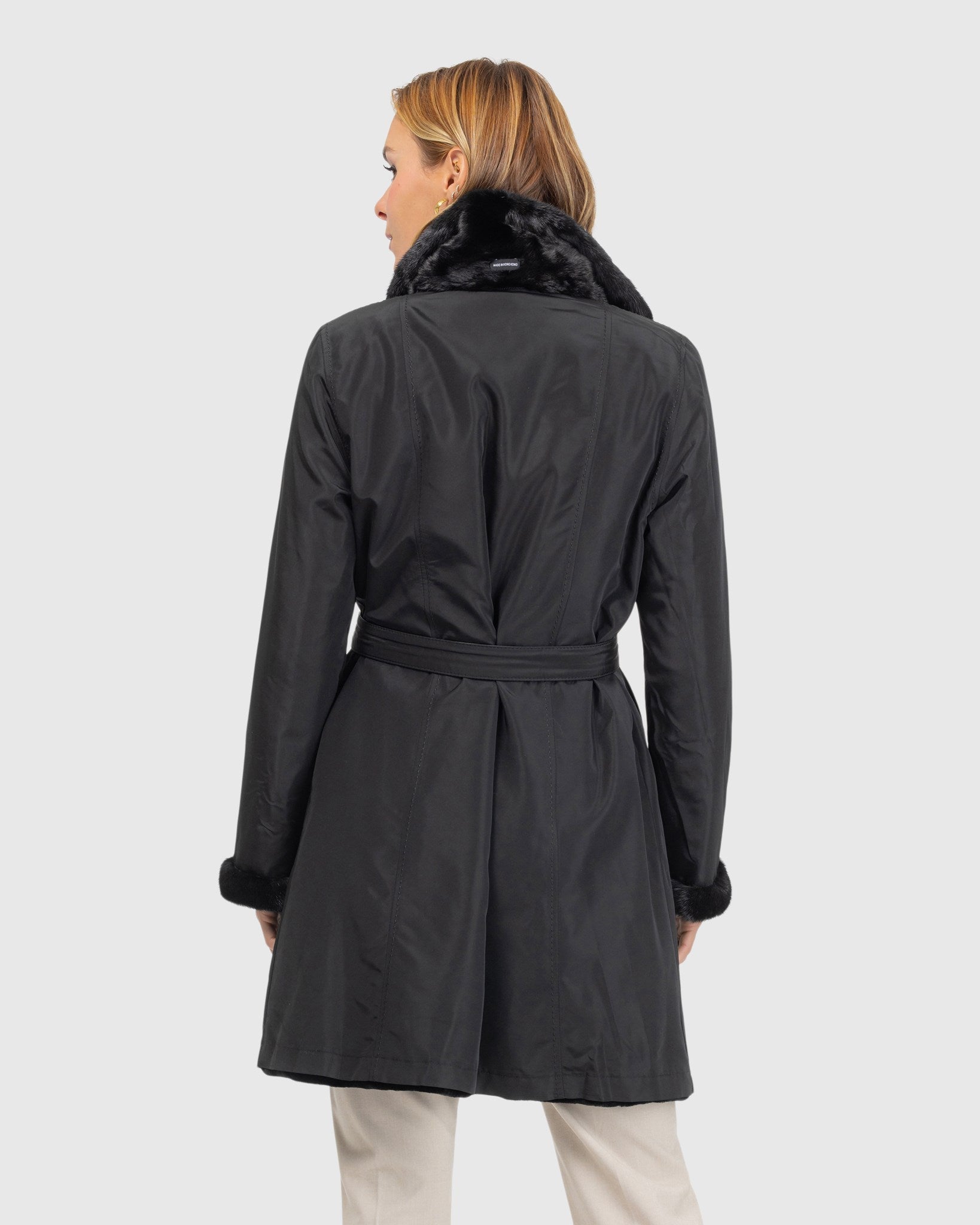 Sheared Mink Reversible Short Coat