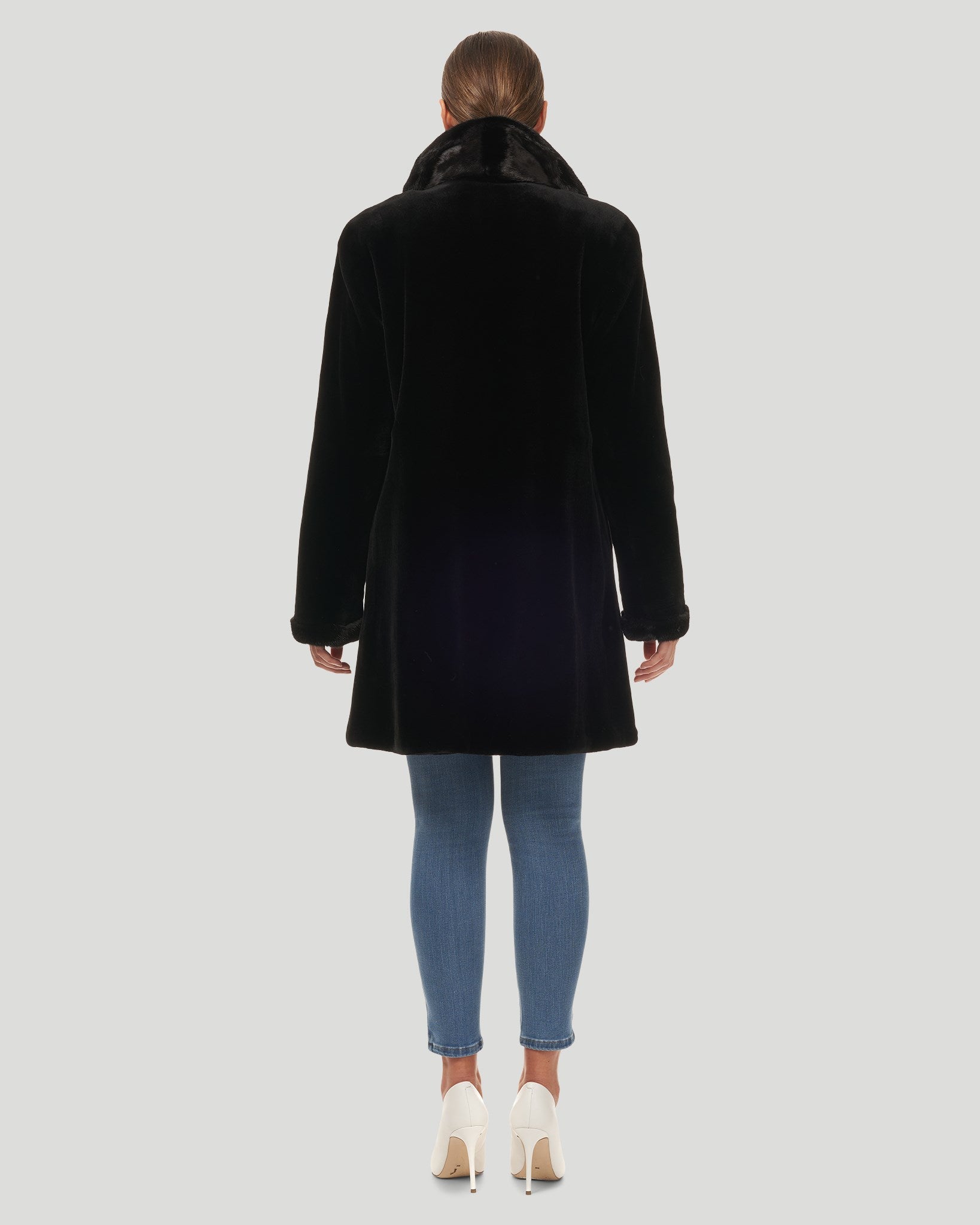 Sheared Mink Reversible Short Coat