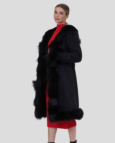 TOGA PULLA BONDING FUR COAT / BEI | nubiantokyo | REVERSIBLE