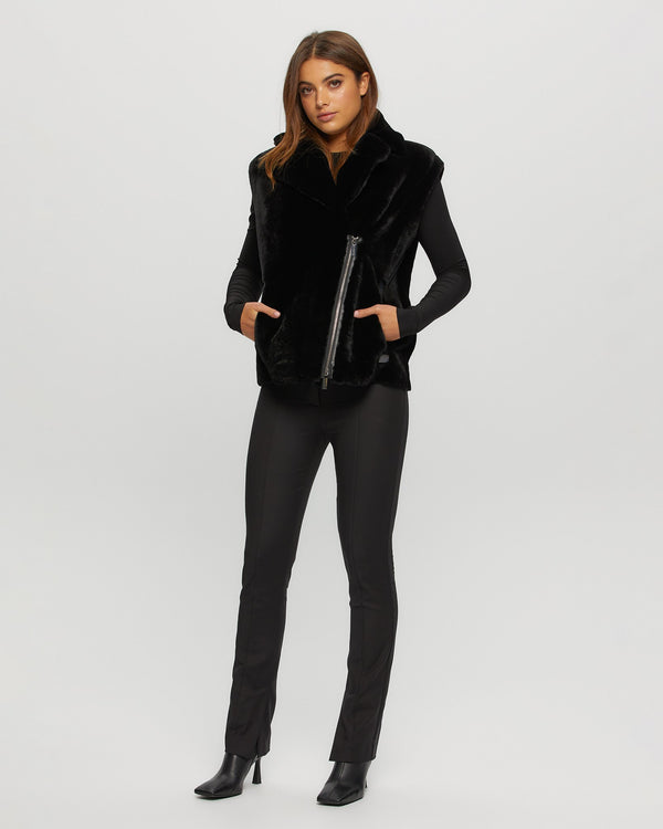 Shearling Lamb Zip Vest