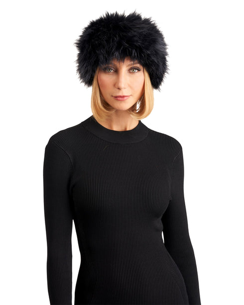 Silver Fox Knit Head Band
