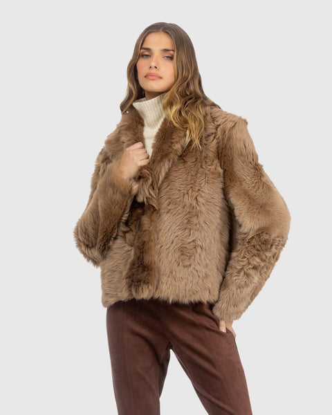 Toscana Shearling Lamb Reversible Jacket