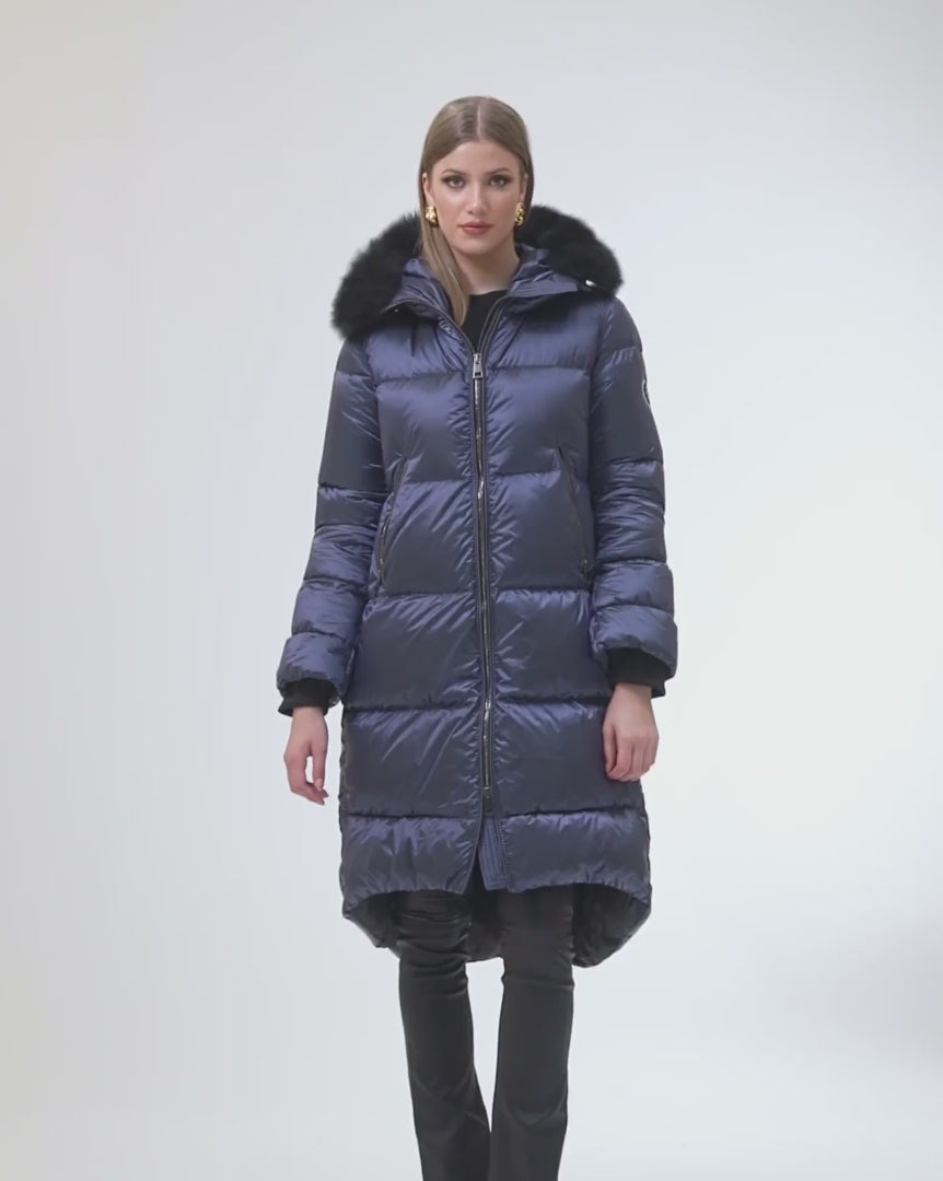 Après-Ski Jacket with Detachable Toscana Shearling Lamb Hood Trim