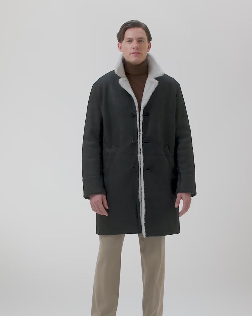 Men's Merino Shearling Lamb Short Coat