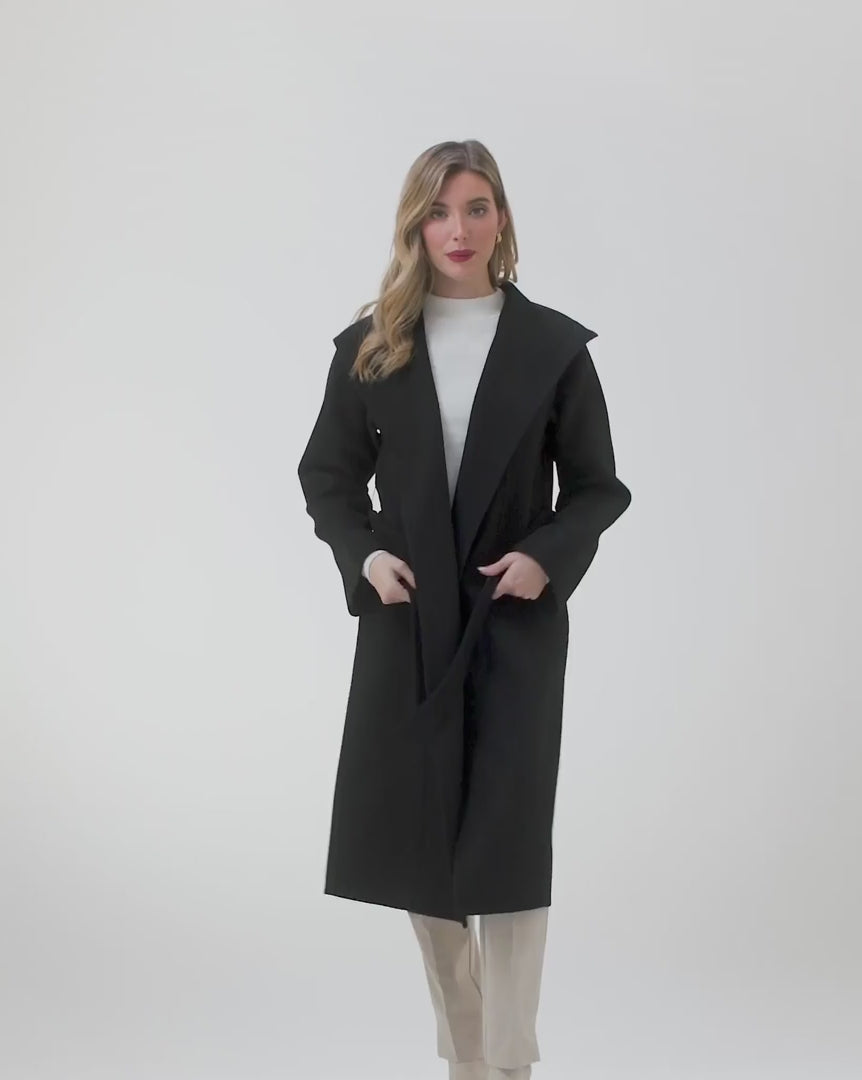 ジャケット・アウター herlipto Viana Wool Short Coat espresso herlipto Viana Wool Short Coat