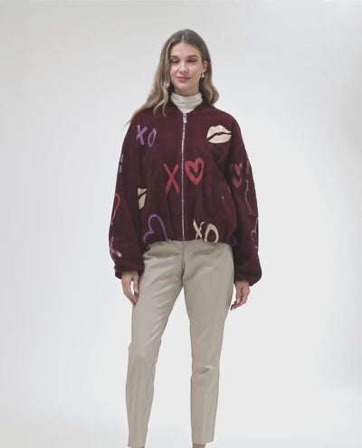 #Color_BURGUNDY/XO MULTI