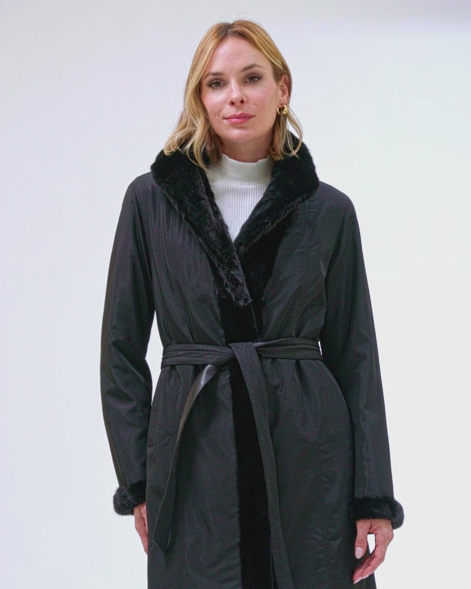 Sheared Mink Reversible Short Coat